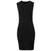 ililily Women Sexy Sleeveless Stretchable Midi Length Casual Soft Knit Dress - Flats - $15.99  ~ £12.15