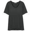 ililily Women Soft Plain Solid Color Pullover Boxy T-Shirt Loose Fit Dress Top - フラットシューズ - $15.99  ~ ¥1,800