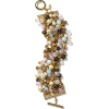 Gold and Bead Bracelet - Bransoletka - 