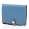 トプカピTOPKAPI角シボ型押し折財布（ブルー） - 財布 - ¥12,600 
