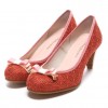バニティ ビューティ vanitybeauty コットンレースパンプス（オレンジ） - Shoes - ¥6,195  ~ £41.83