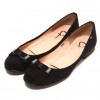 フラッパー Flapper 【柔らかボロネーゼ製法】プチリボンバレエ （ブラックスエード） - scarpe di baletto - ¥6,195  ~ 47.28€