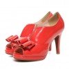 プチペルル Petite Perlr ハイカットリボンパンプス（レッド） - Classic shoes & Pumps - ¥7,245  ~ $64.37