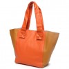 Style6バイカラーレザートート（オレンジキャメル） - Hand bag - ¥10,500  ~ £70.90