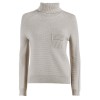 TURTLE NECK SWEATER WITH SMALL POCKET - Cardigan - £95.00  ~ $125.00