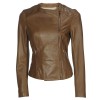 NAPPA LEATHER JACKET WITH EMBROIDERED PATTERN - Jacket - coats - £300.00  ~ $394.73
