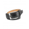 Men's Black Hand Painted Italian Leather Belt - Paski - $132.00  ~ 113.37€