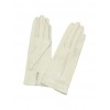 Women's Ivory Unlined Italian Leather Gloves - Manopole - $98.00  ~ 84.17€