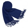 Solid Pashmina & Silk Fringed Shawl - Tie - $198.00 