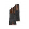 Black & Orange Cashmere Lined Leather Ladies' Gloves - Luvas - $135.00  ~ 115.95€