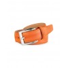 Men's Orange Hand Painted Italian Leather Belt - Belt - $132.00 