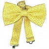 Yellow Polkadot Pre-tied Bowtie - ネクタイ - $68.00  ~ ¥7,653