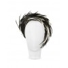 Aurora - Black and White Feather Headband - Hat - $450.00 