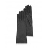 Women's Silk Lined Black Italian Leather Long Gloves - Gloves - $126.00 