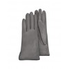 Women's Gray Calf Leather Gloves w/ Silk Lining - Gloves - $120.00 