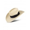 Panama Cowboy Hat with Black Band - Hüte - $373.00  ~ 320.36€