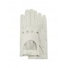 Women's Perforated Italian Leather Gloves - Manopole - $116.00  ~ 99.63€