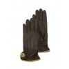 Women's Brown Leather Gloves - Manopole - $198.00  ~ 170.06€