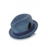 Straw Feather Trilby Hat - 有边帽 - $165.00  ~ ¥1,105.56