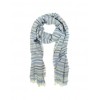 Striped Cotton Long Scarf - Scarf - $80.00 