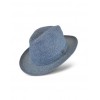 Signature Light Blue Paper Panama Hat - Hat - $280.00 