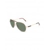 Signature Metal Aviator with Leather Bridge and Stems - Sunglasses - $378.00  ~ £287.28