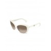 Round Plastic White Sunglasses - 墨镜 - $285.00  ~ ¥1,909.60