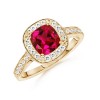 The Queen Ring Ruby Ring Created Ruby Ring - Obroči - $539.99  ~ 463.79€
