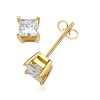 Princess Diamond Earrings Diamond Earrings Studs SEY0817D - Earrings - $1,489.00 