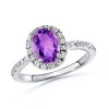 The Halo Ring Amethyst Ring Amethyst Ring - Aneis - $999.99  ~ 858.88€
