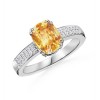 The Signature Cushion Ring Citrine Ring Citrine Ring - Rings - $1,039.99 