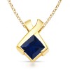 Square Sapphire Fashion Pendant - Ожерелья - $969.99  ~ 833.11€