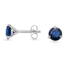 Round Sapphire Martini Earrings in White Gold 14K - イヤリング - $629.99  ~ ¥70,904