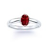 The Classic Oval Solitaire Ring Ruby Ring - Obroči - $1,079.99  ~ 927.59€