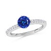 The Timeless Ring Sapphire Ring Created Sapphire Ring - Anelli - $449.99  ~ 386.49€