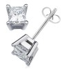 Princess Diamond Earrings Diamond Earrings Studs SEW0832D - Earrings - $4,859.00 