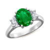 The Moon Ring Emerald Ring Emerald Ring - Rings - $6,579.99 