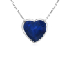 Heart Sapphire Solitaire Pendant Sapphire Pendant SP0152S - Necklaces - $479.99 