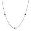 Round Sapphire By Yard Chain in 14K White Gold - Joyas - $499.99  ~ 429.43€
