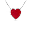Heart Ruby Solitaire Pendant - Naszyjniki - $449.99  ~ 386.49€