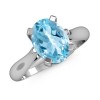 The Only You Ring Aquamarine Ring - Obroči - $729.99  ~ 626.98€