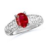 Ruby Ring The Oval Starry Night Ring Ruby Ring - Obroči - $1,999.99  ~ 1,717.76€