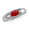 The Solitaire Dome Ring Ruby Ring - Rings - $809.99 