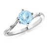 The Sculpted Ring Aquamarine Engagement Ring - Кольца - $609.99  ~ 523.91€