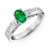 The Oval Catherdral Ring Emerald Ring Emerald Ring - Rings - $1,109.99  ~ £843.60