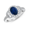 The Luxe Link Ring Sapphire Ring - Pierścionki - $1,939.99  ~ 1,666.23€