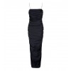 Cherie Satin Evening Dress - Dresses - £229.00 