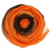 CHAN LUU Shadow Dye Cashmere Scarf in Chocolate and Mandarine Orange - Scarf - $199.00 