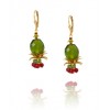 JOLI JEWELRY Vintage Crystal Green Fruit Earrings - Earrings - $49.00 