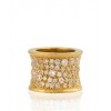 MELINDA MARIA Galaxy Bling Ring in Gold with White Diamond CZS - Rings - $150.00 